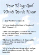 Four Things God Wants You to Know - A Tract from Christian Counseling & Educational Services