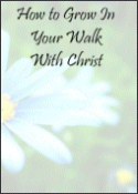 How to Grow in Your Walk with Christ - A Tract from Christian Counseling & Educational Services