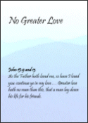 No Greater Love - A Tract from Christian Counseling & Educational Services